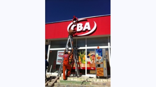 Магазин CBA, кв. Владиславово, Варна - Обемни светещи букви
