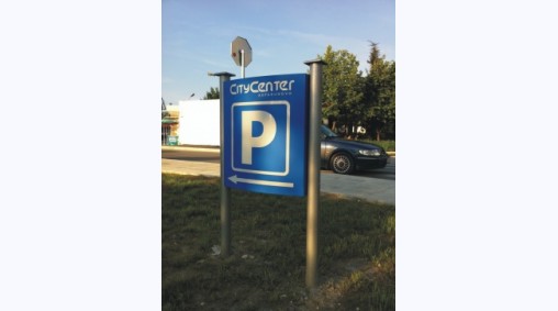 City Center Asparuhovo, Варна - Светеща рекламна табела от плексиглас